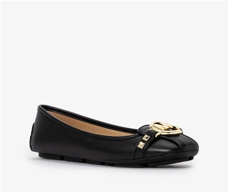 fulton flats michael kors black and gold|fulton studded moccasin.